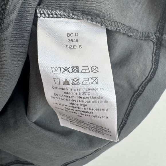 GANNI Lamb Short Sleeve Have a Nice Day T-Shirt in Volcanic Ash Grey size small - Picture 7 of 7